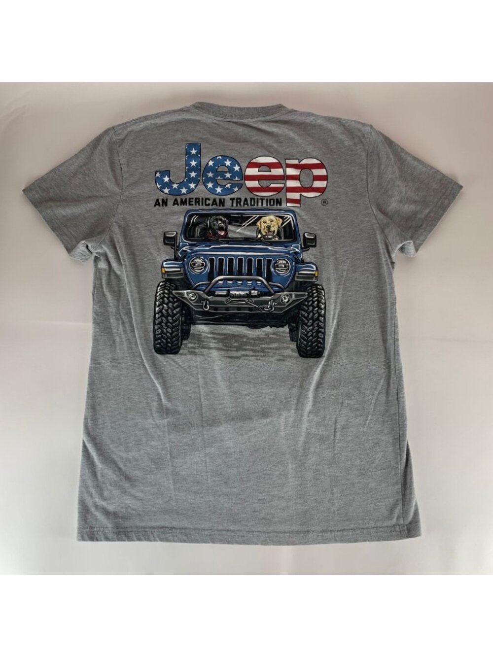 Jeep Gray Short Sleeve Crewneck Shirt Mens Large